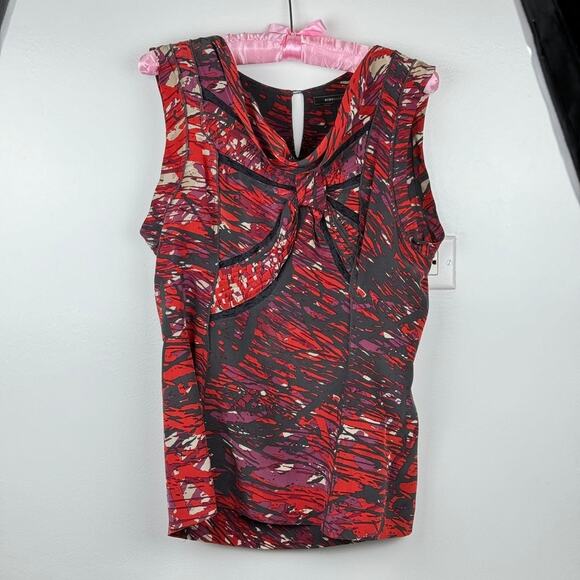 BCBGMaxAzria Silk Top Small Shell Sleeveless - Picture 1 of 8